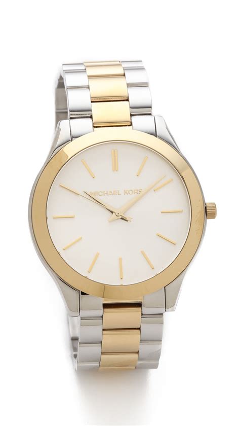 slim runway watch michael kors silver|michael kors watch mk8507.